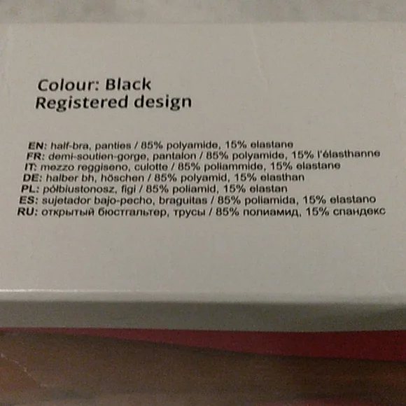 OBSESSIVE MIAMOR SET BLACK Size L/XL  spicy - Picture 6 of 7